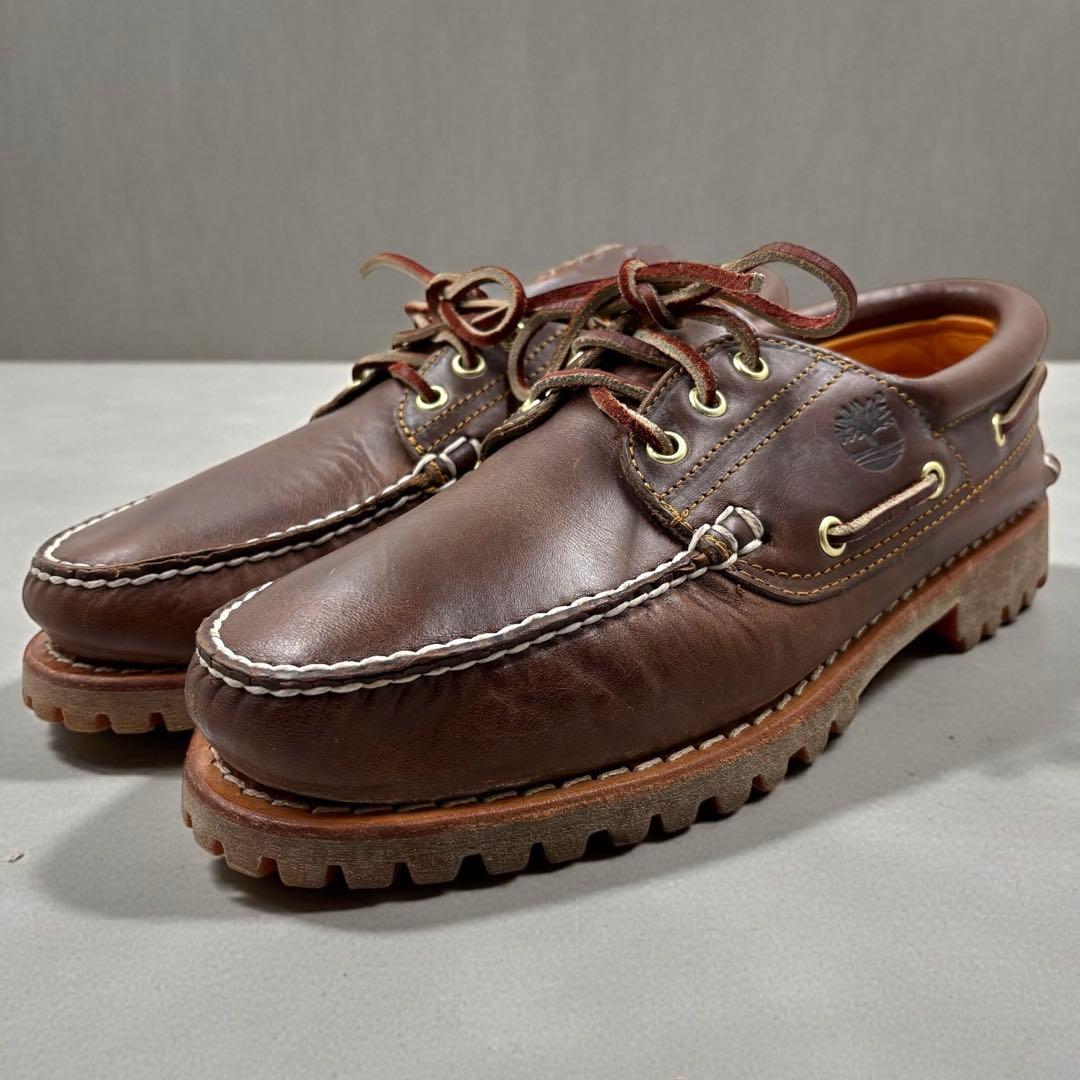 【美品】 ティンバーランド スリーアイ クラシック ラグ 27cm ブラウン